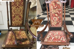 Antique-chair-hand-frame-leg-repair-restoration-upholstery
